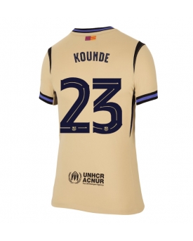 Billige Fotballdrakt Barcelona Jules Kounde #23 Replika Bortedrakt Dame 2025-26 Kortermet Billige Fotballdrakt Barcelona Jules Kounde #23 Replika Bortedrakt Dame 2025-26 Kortermet